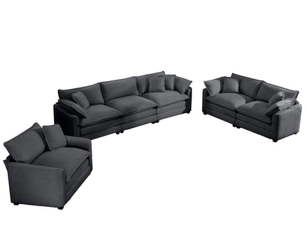 Elegant Oversized Sectional Sofa Set With Deep Seats And Flexible Layout