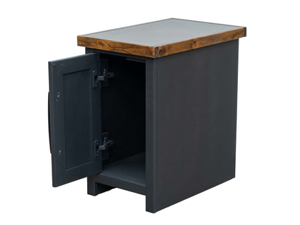 Chairside Table - Black / Whiskey