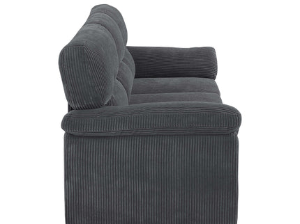Vintage Inspired 3 Seat Sofa With Tufted Cushions
