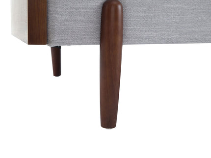Mid Century Moderne Sofa With Wood Sides