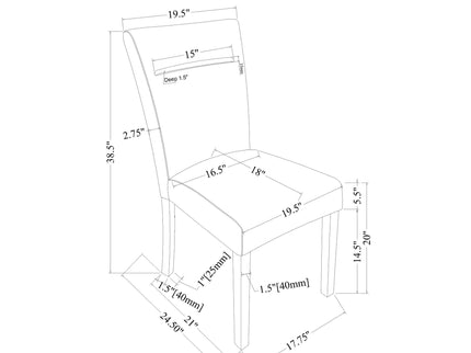 Extra Padded Dining Chair (Set of 2)
