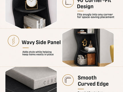 5 Tier S - Shaped Corner Shelf For Living Room