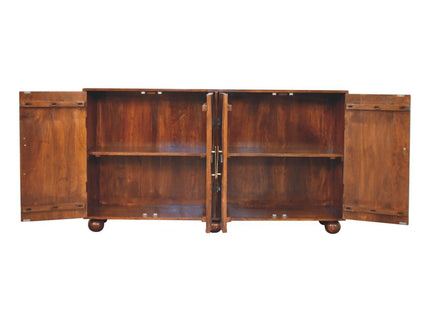 Wavecrest Cabinet, 4 Shelves - Chestnut