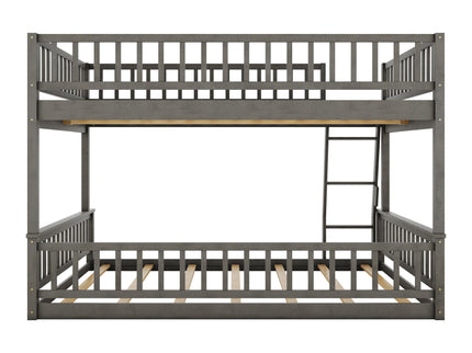 Bunk Bed With Ladder And Guardrails