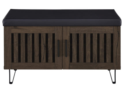 Clackamas - 2 Door Storage Bench With Padded Seat