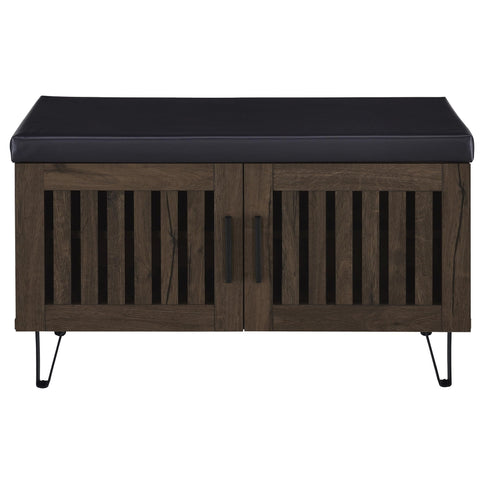 Clackamas - 2 Door Storage Bench With Padded Seat