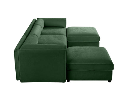 Contemporary Elegant Sofa With Storage And Ottoman