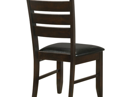 Padded Seat Side Chairs With Tapered Slats (Set of 2)