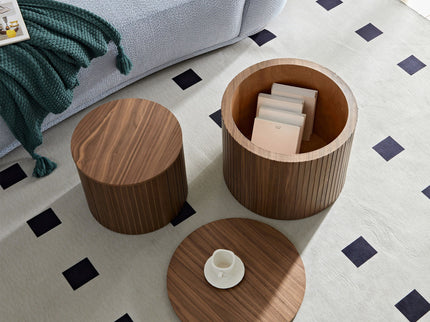 Handcrafted Nested Table Set, 2 Pieces
