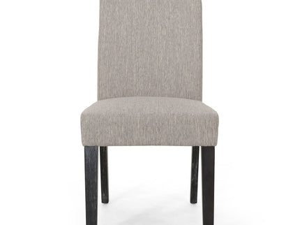 Contemporary Dining Chair With Upholstered Seating And Tapered Legs