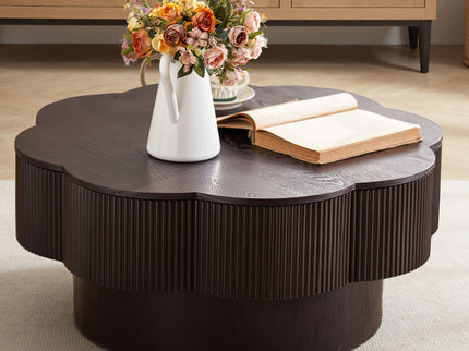 Modern Plum Blossom Shaped Coffee Table With Storage