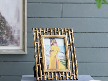 Photo Resin Frame, Opening (Set of 2) - Gold