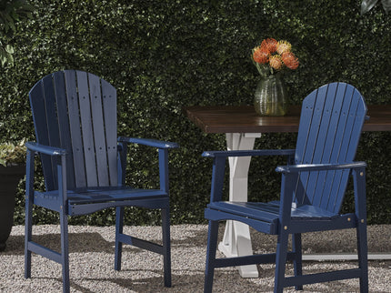 Outdoor Weather Resistant Acacia Wood Adirondack Dining Chairs (Set of 2)