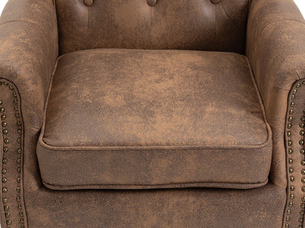 Modern Accent Armchair With Sturdy Wood Legs