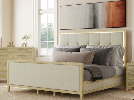 Adeline - Bed With LED Light (High Footboard)