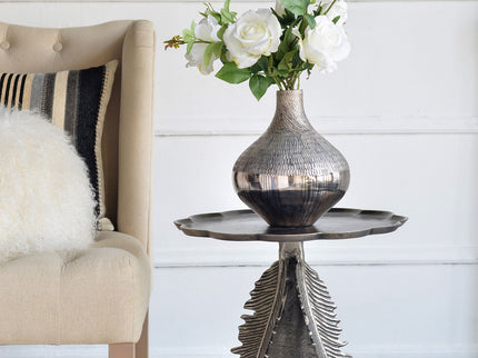 Leaf Side Table - Silver