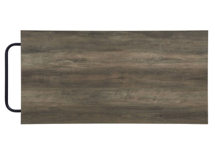 Lona - Kitchen Island - Rustic Oak / Black