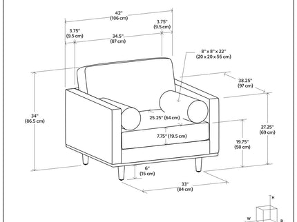 Morrison - Wide Arm Chair