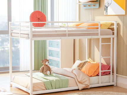 Metal Bunk Bed, Low Bunk Bed With Ladder