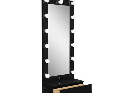 Elisa - Narrow Tall Mirror With Speaker And Drawer