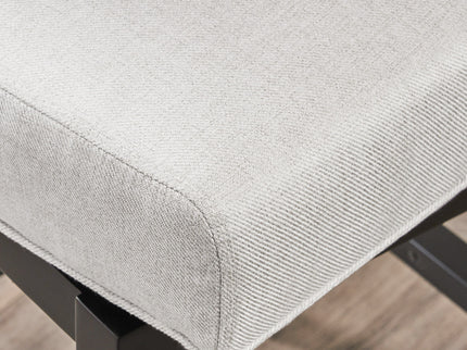Quicksilvered - Upholstered Swivel Counter Stool With Wood Legs - Beige