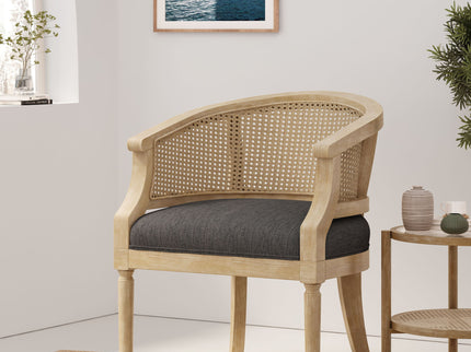 Curved Backrest Accent Chair