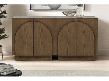 Modern Sideboard Buffet With Arched Cabinet Doors