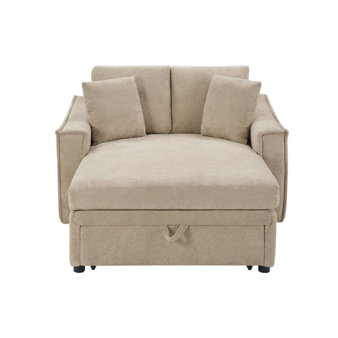 Modern Chaise Sofa With Hidden Storage For Living Room