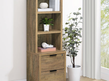 Geary - 3 Shelf Bookcase With USB Charging And Lockable Top Drawer