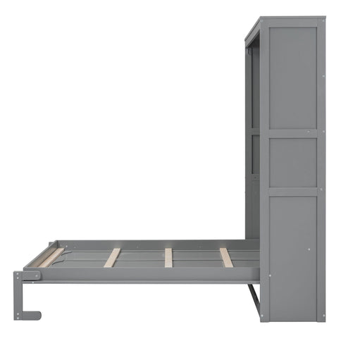 Murphy Wall Bed With Shelves, Space Saving