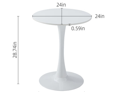 Round Dining Table With Tulip Style Base