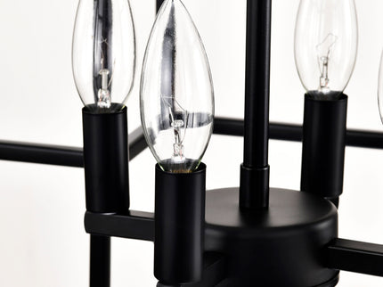 4 Light Metal Lantern Tiered Pendant Hanging Light Fixtures, Industrial Farmhouse Adjustable Height Chandeliers For Dining Room Hallway Foyer Entryway (E12 Bulbs Not Included)