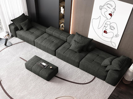 Modern Oversized Diy Combination, Modular Sectional Sofa With Pillows