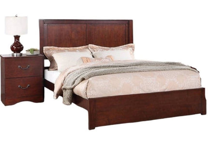 Bed With 2 Panel Headboard