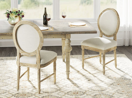 Upholstered Dining Chairs (Set of 2) - Brown
