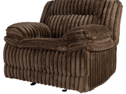 Contemporary Manual Motion Glider Recliner Chair With Padded Armrests And Smooth Rocking Function