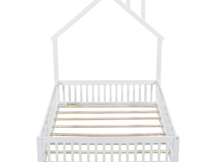 House Platform Bed With Guardrail