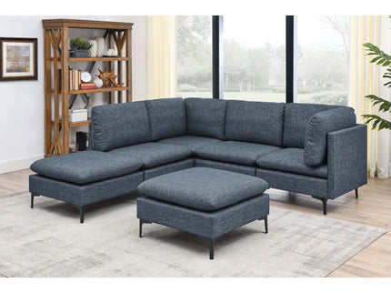 Upholstered Modular Sectional & Tall Legs