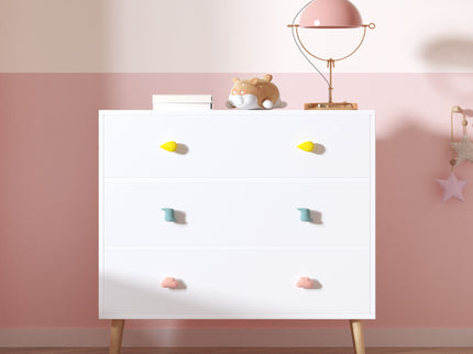 3 Drawer Dresser, Storage Cabinet With Anti Tip Safety