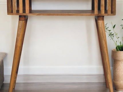 Slatted Console - Light Brown