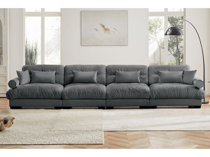 Super Comfort Oversized Modular Sectional Sofa, Deep Seat Convertible L Shaped Couch