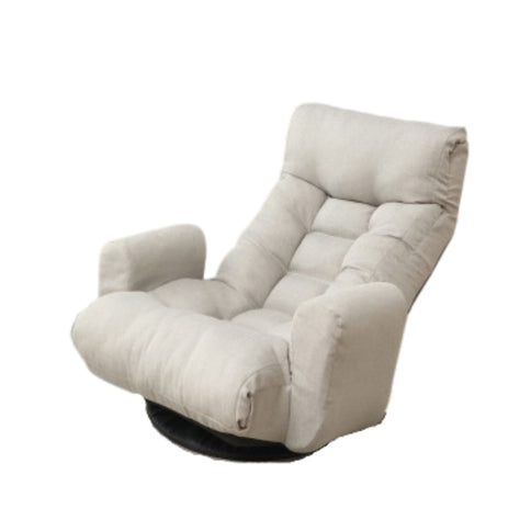 Modern With Metal Frame Swivel Game Lounge Chair With Adjustable Headrest And Waist Support, 360 Degree Rotatable Leisure Chair For Living Room - Gray