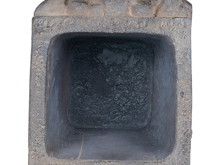 Greek God Statue Planter With Legs - Gray