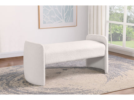 Joshua - Upholstered Accent Bench - Ivory