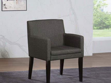Yorkshire - Upholstered Dining Arm Chair With Cushioned Arms (Set of 2) - Gray