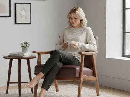 Accent Chair, Classic Mid Century Modern For Extra Seating