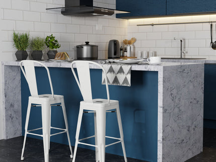 Fletcher - Handcrafted Metal Stool (Set of 2)