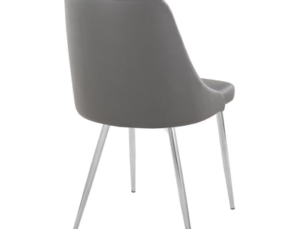 Marche - Contemporary Dining Chair With Metal Legs (Set of 2)