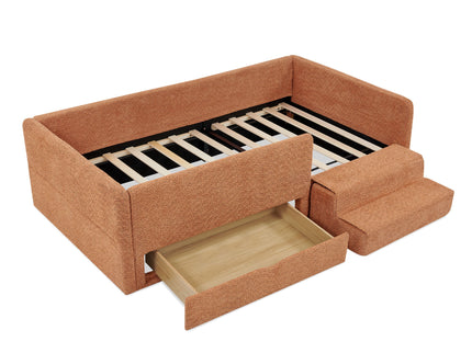 Safe Kids Bed With Guardrails And Storage