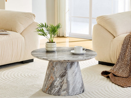 Circular Coffee Table With Adjustable Feet